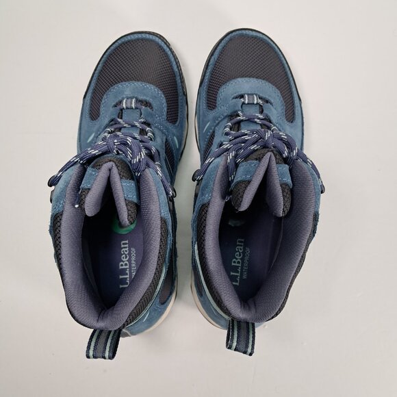 NEW LL Bean Hiking Boots Women 8 WIDE Trail Model 4 Slate Raw Indigo 299640 - Picture 8 of 15